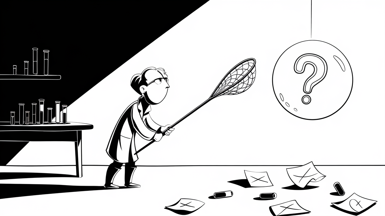 New Yorker-style illustration for Why Is Falsifiability Key to Science?