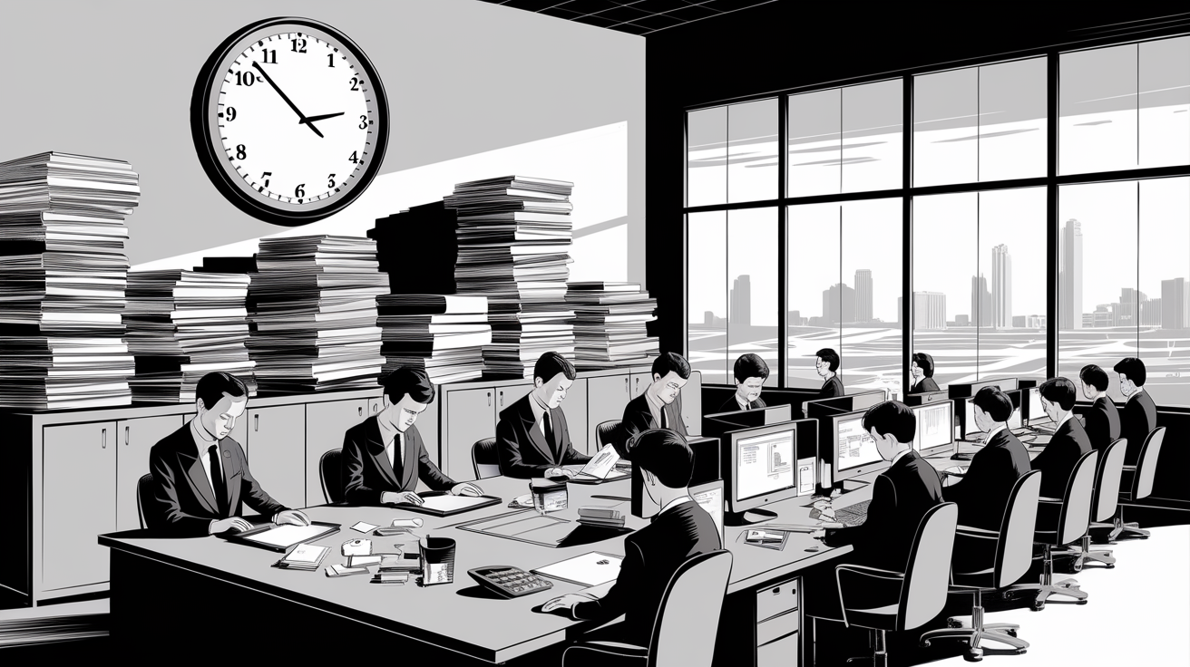 New Yorker-style illustration for Are We Wasting Human Talent Today?